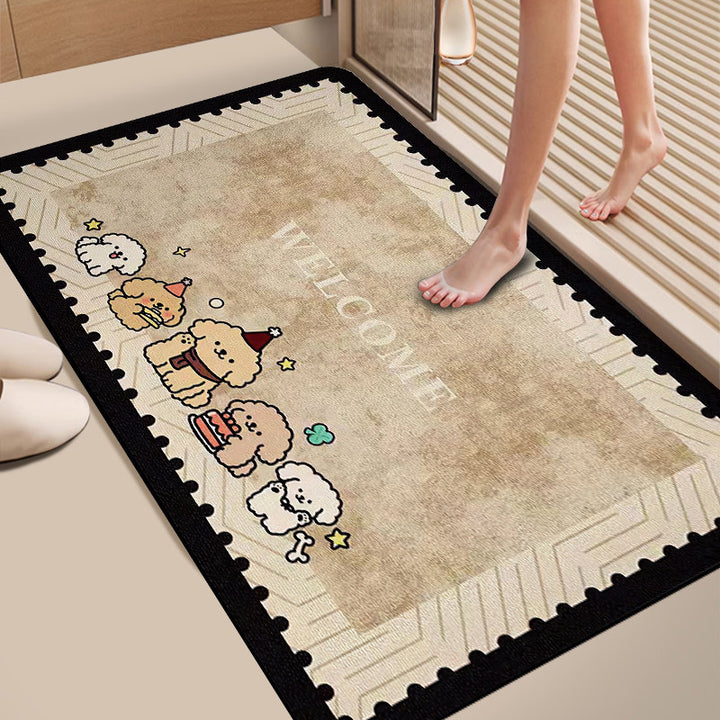 Fun Cat-Themed Bath Mat Kalsten
