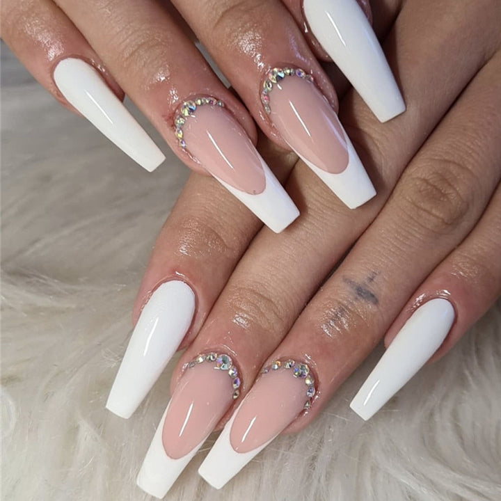 Luxury Long Stiletto Press-On Nails with Rhinestone Accents Kalsten