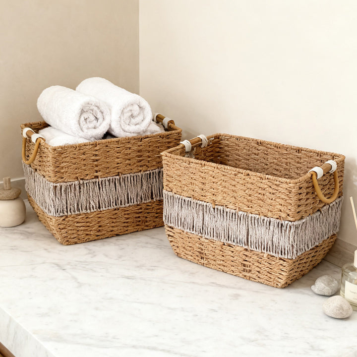 Natural meadows storage basket Kalsten