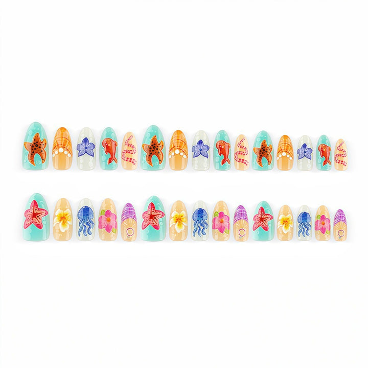 Artificial nails with sea motif Kalsten