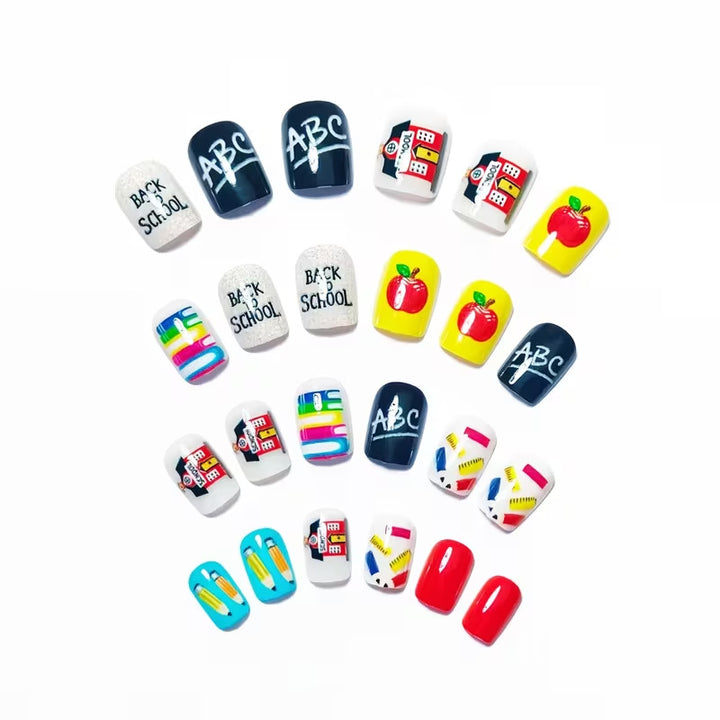 Creative School-Themed Nail Art Set Kalsten