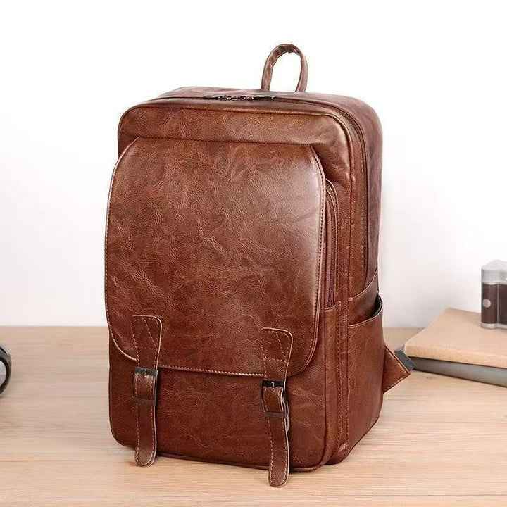 Classic Genuine Leather Laptop Backpack