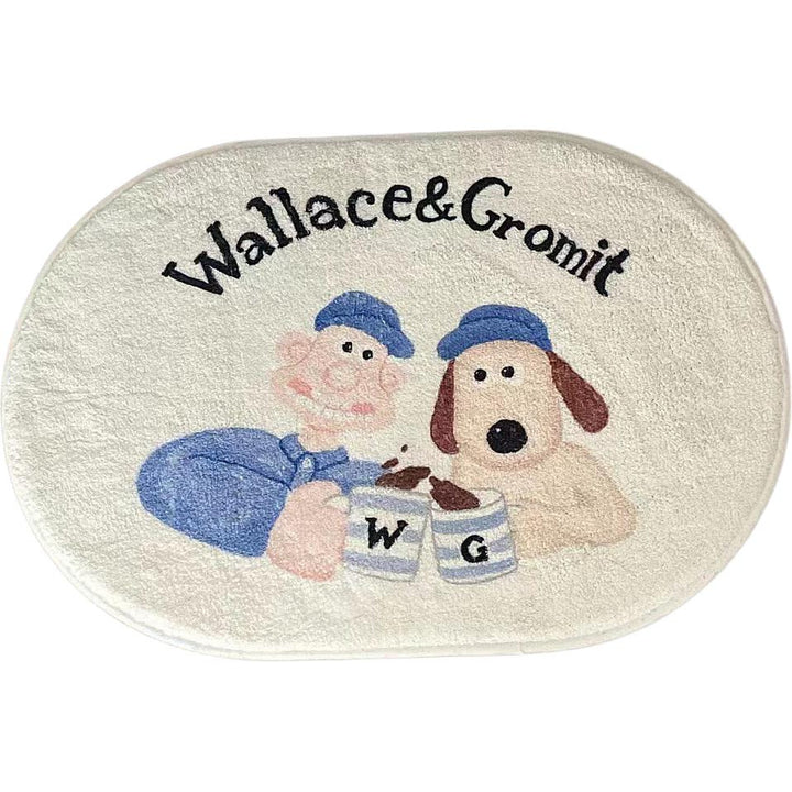 Cute Cartoon Cat-Themed Bath Mat