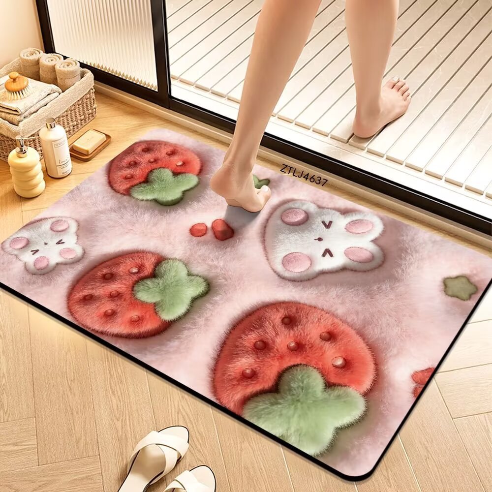 Plush Money-Themed Bath Mat Kalsten