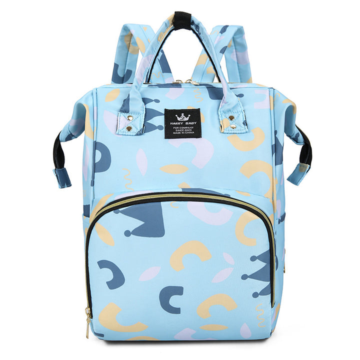 Stylish Floral Patterned Baby Care Backpack Kalsten