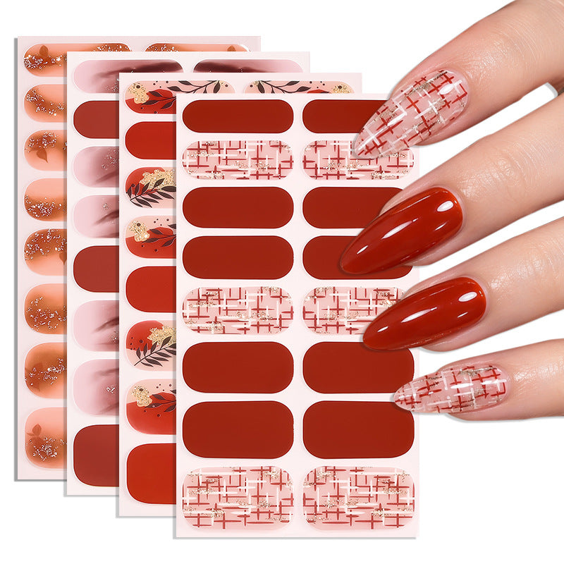 Floral Design Nail Art Wraps