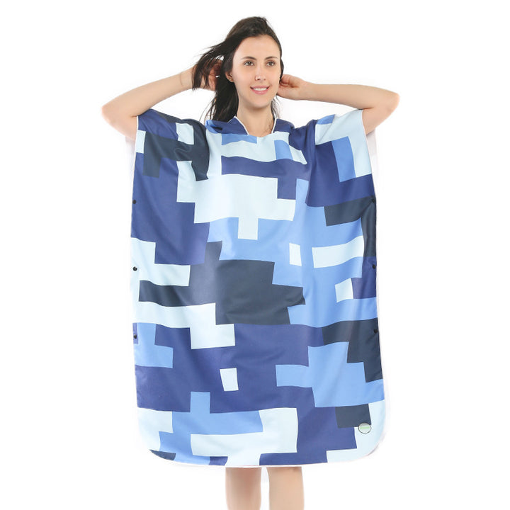 Beach dress with tropical print Kalsten