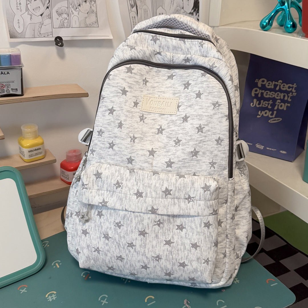 Fun Star-Printed School Backpack Kalsten