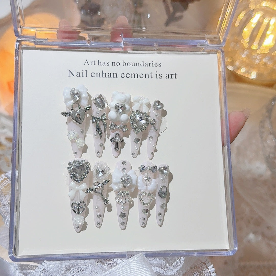 Decorative Rhinestone Nail Art Tips