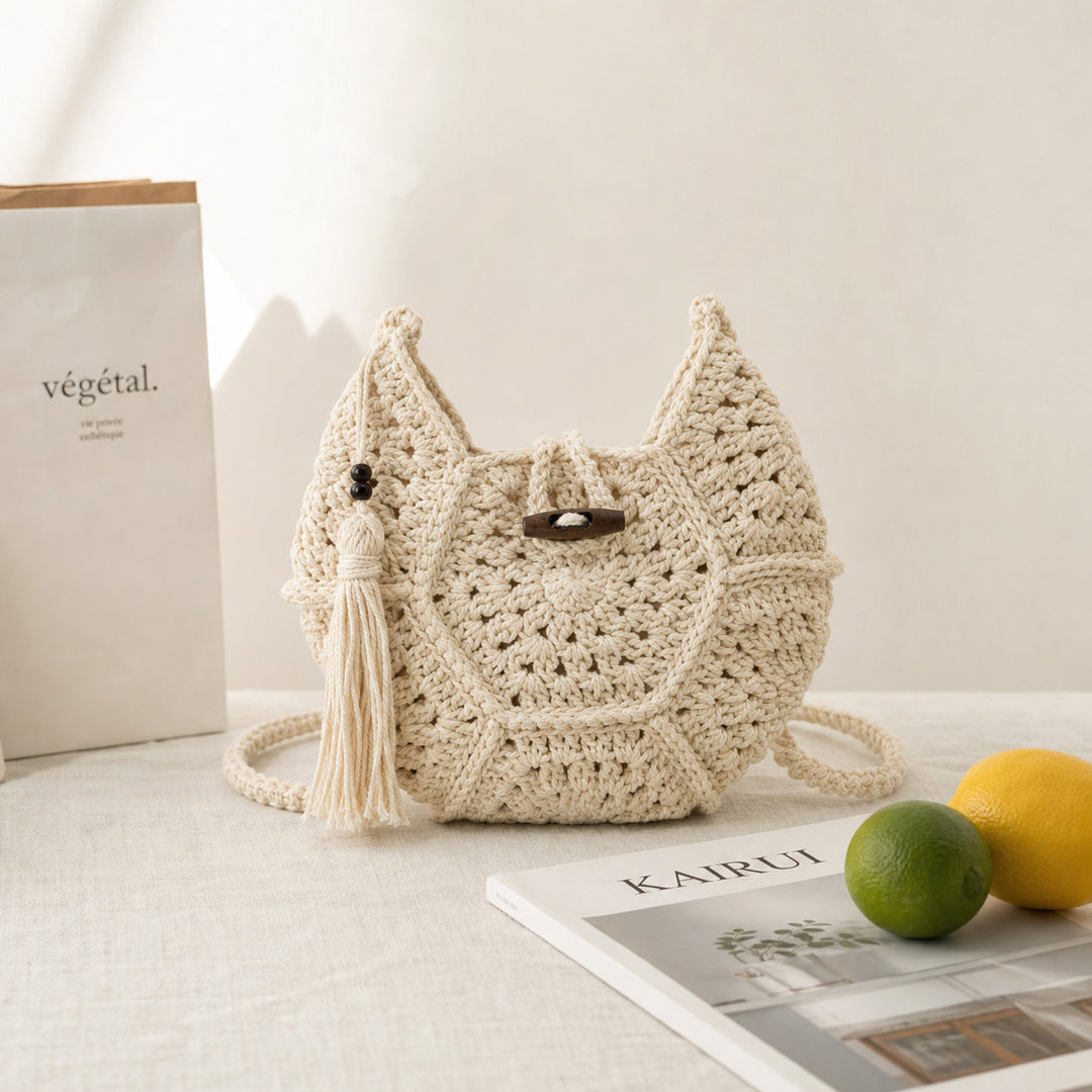 Hand-knotted shoulder bag Kalsten