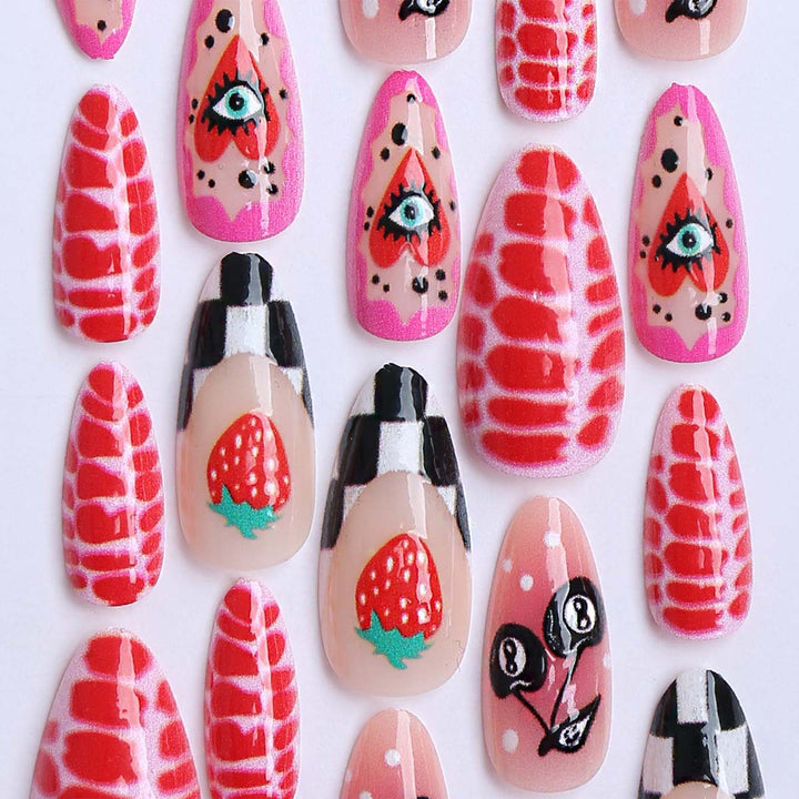 Creative Nail Art with Fruity Motifs and Eye-Catching Designs Kalsten