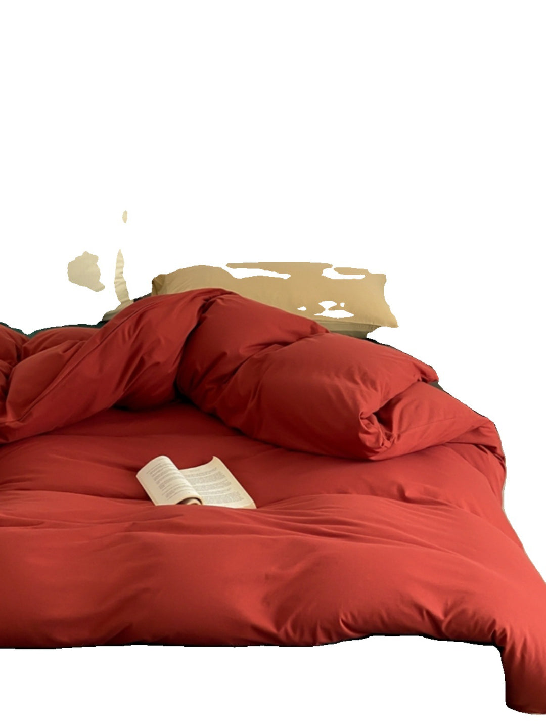 Bedding set made of soft cotton microfiber with quilted comforter