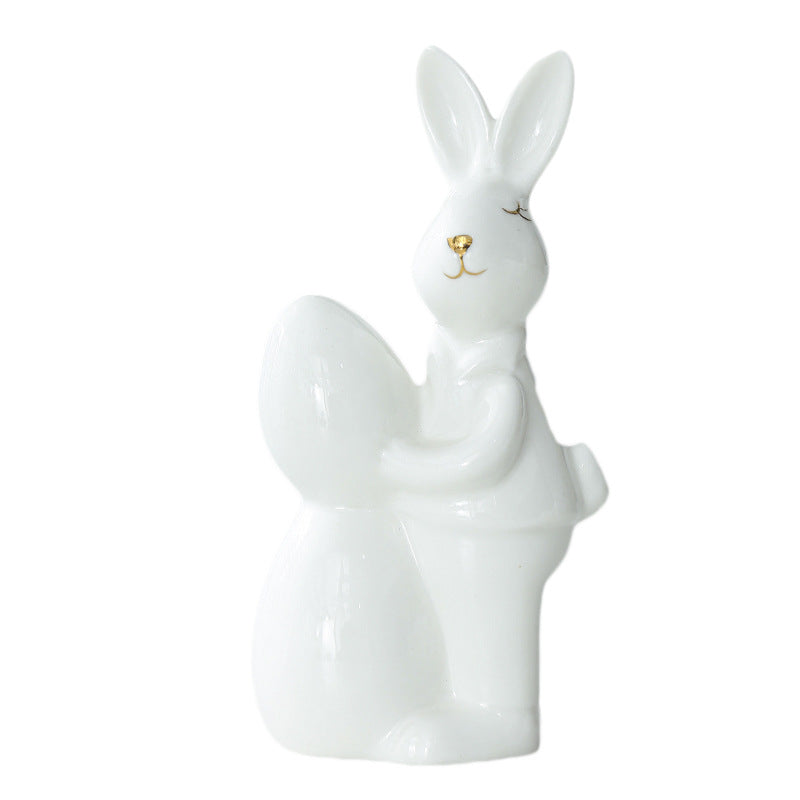 Ceramic Bunny Figurine Kalsten