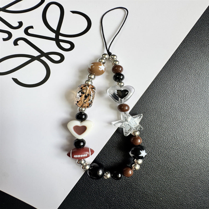Themed Charm Beaded Phone Lanyard Kalsten