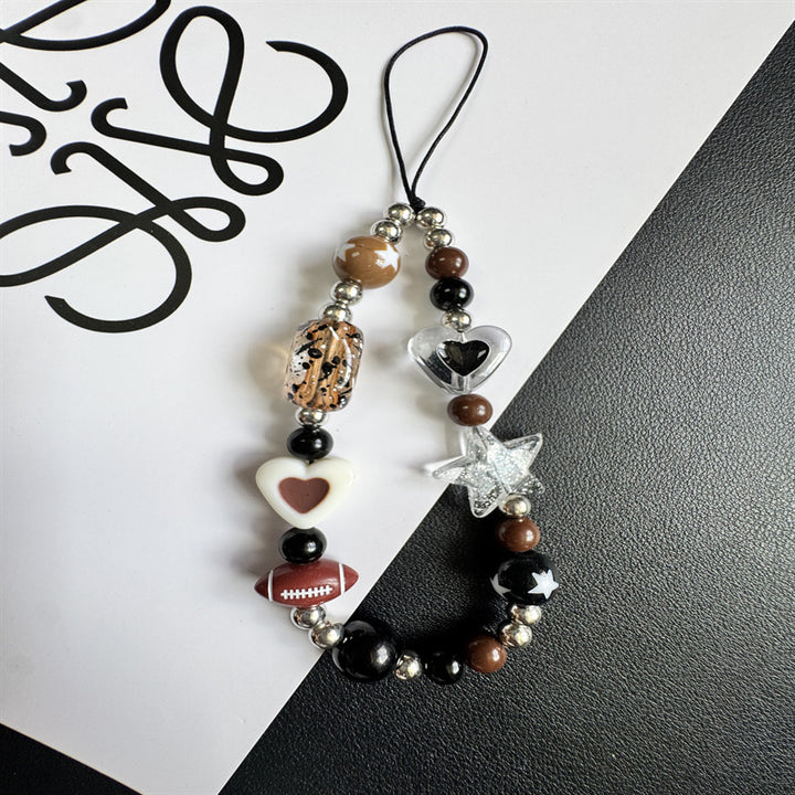 Themed Charm Beaded Phone Lanyard Kalsten