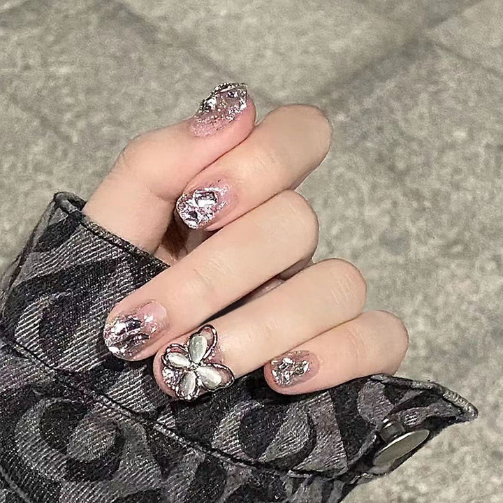 Nail art set with sparkling rhinestones and glitter elements Kalsten