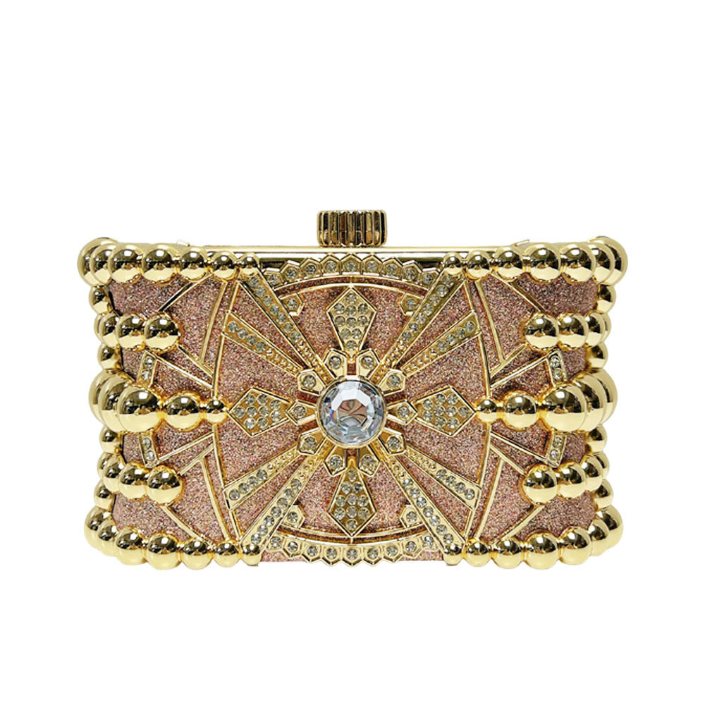 Glitzy Decorative Evening Clutch