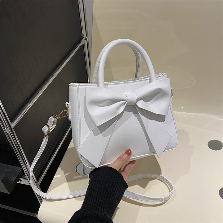 Chic Bow-Accented Handheld Bag