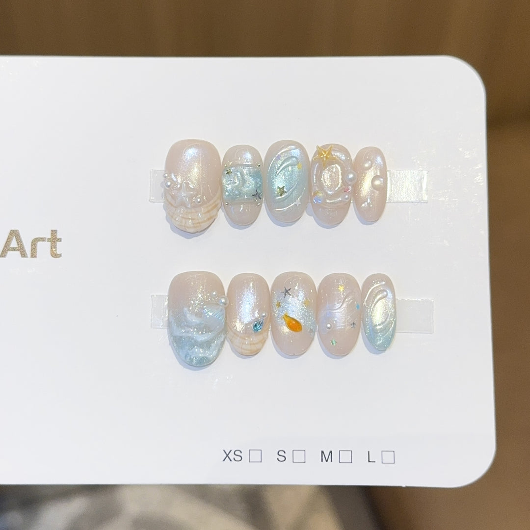 Art Nail Set with Maritime Design Kalsten