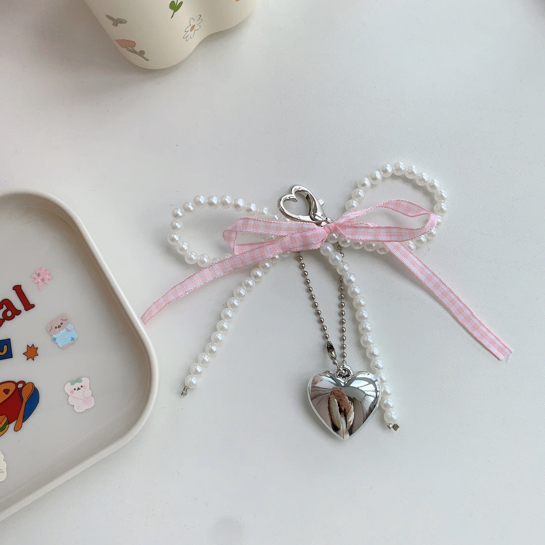 Chic Pearl Heart Keychain Kalsten