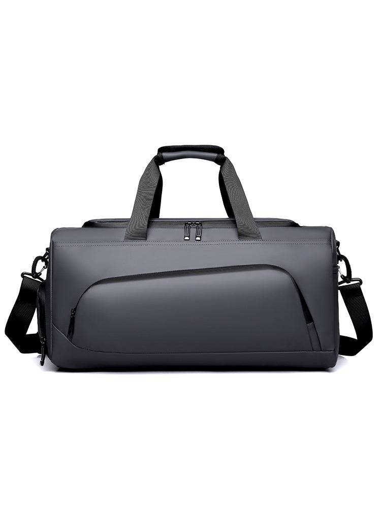 Sporty travel bag with extendable main compartment and multiple organizing pockets Kalsten
