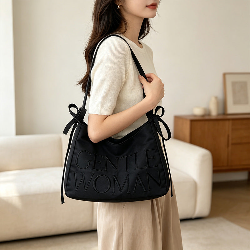 Stylish Satin Bucket Bag Kalsten