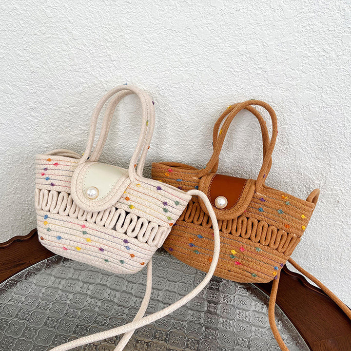 WoCharming Woven Mini Tote Bag Kalsten
