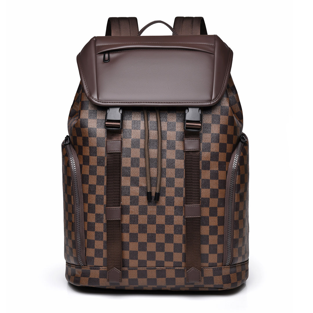 Luxe Checkerboard Pattern Backpack Kalsten