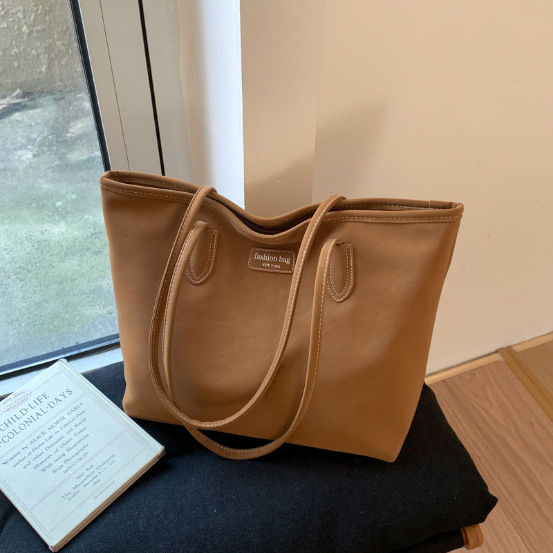Elegant Faux Leather Tote Bag Kalsten