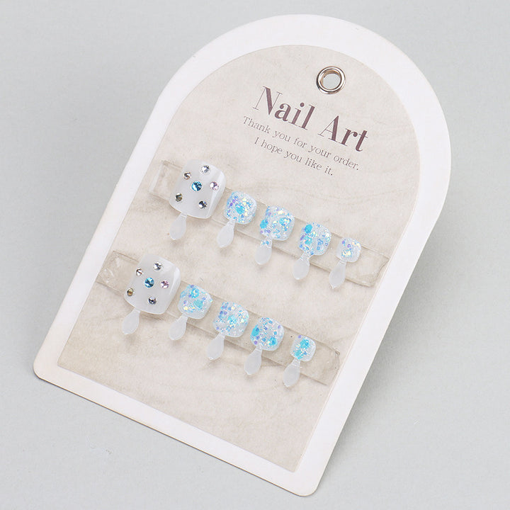 Glittering Press-On Nail Art Set Kalsten