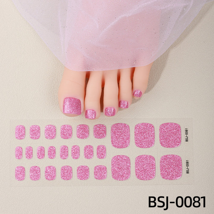 Decorative Glitter Toe Nail Wraps