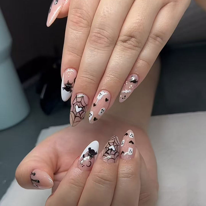 Halloween-Themed Spider and Ghost Nail Art Kit