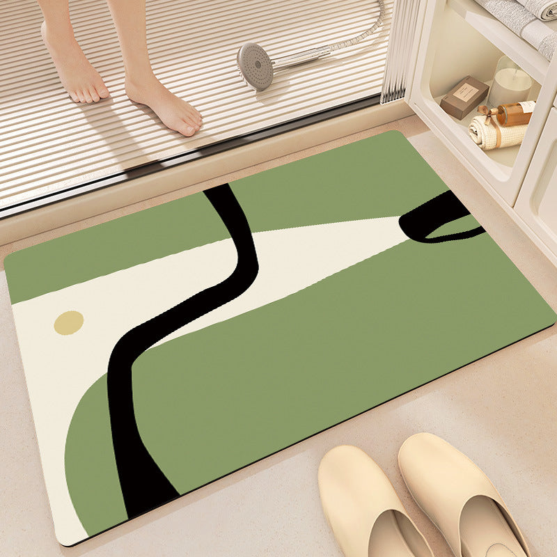 Abstract Pattern Non-Slip Bath Mat Kalsten