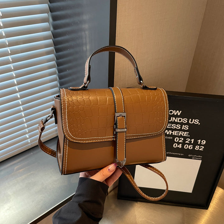 Elegant Crocodile Pattern Handbag