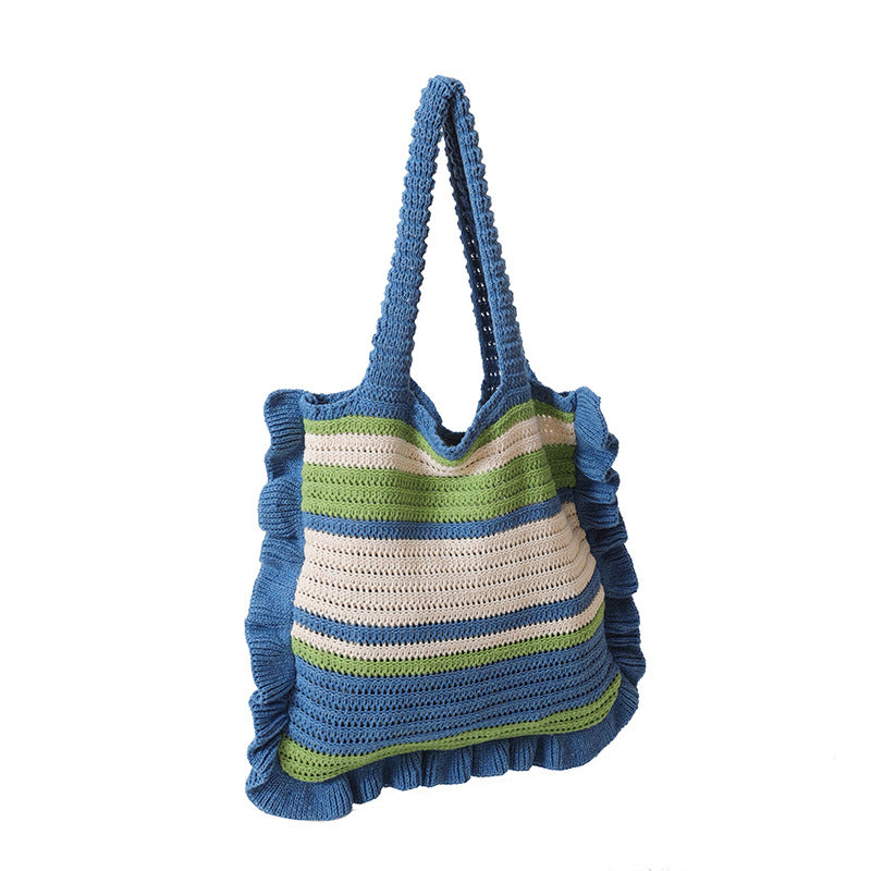 Ruffled Tote Bag