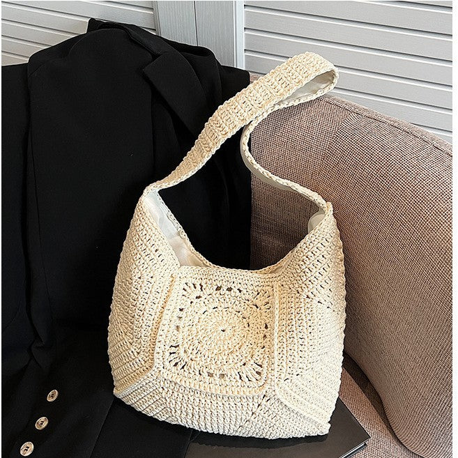 Macramé Shoulder Bag with Artistic Design Kalsten