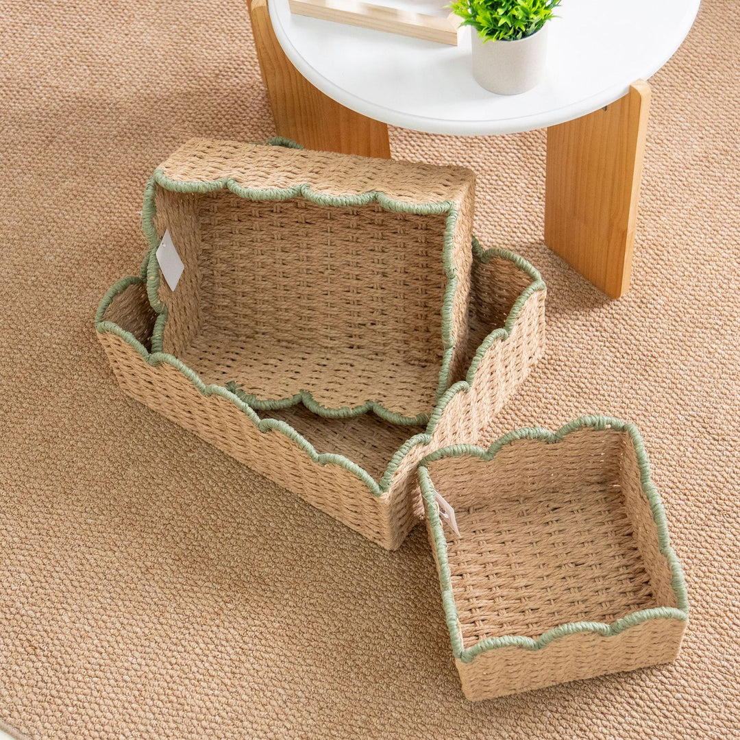 Handcrafted Woven Storage Bins Kalsten