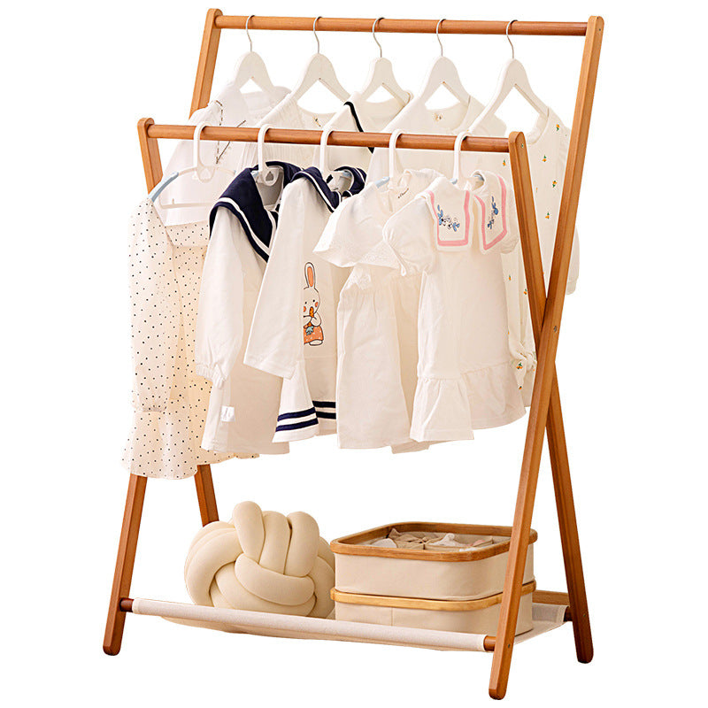 Designer laundry rack with foldable frame and practical shelf Kalsten