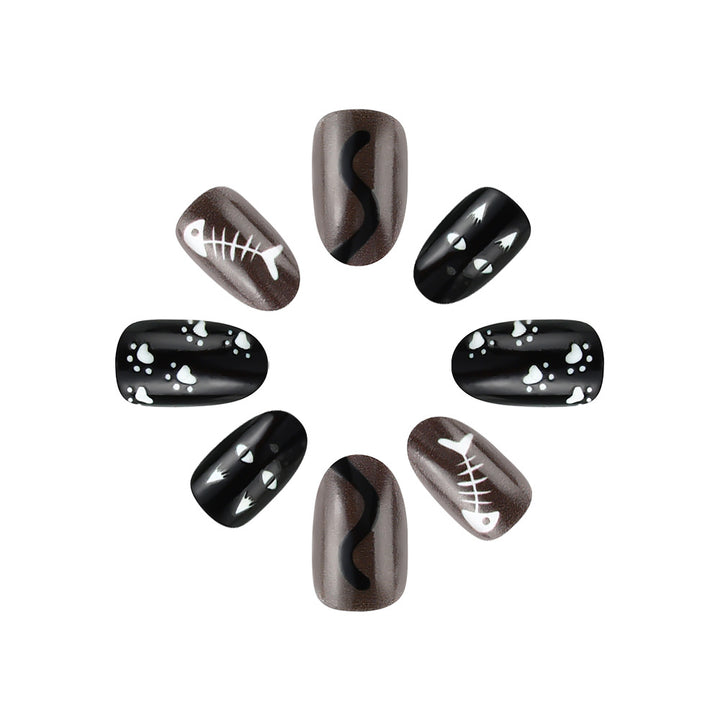 Creative Cat-Themed Nail Art Set Kalsten