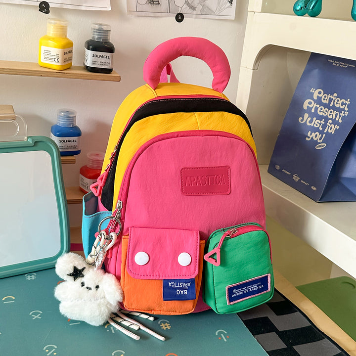 Colorful Multi-Compartment Casual Backpack Kalsten