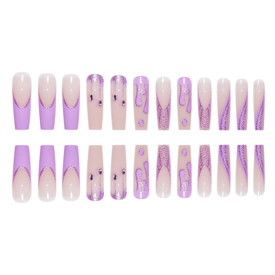 Glamorous Decorative Press-On Nail Extensions Kalsten