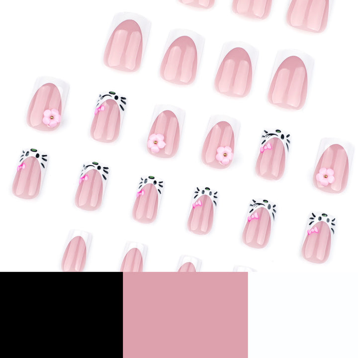 Artful Nail Art with Floral and Detail Decoration Kalsten