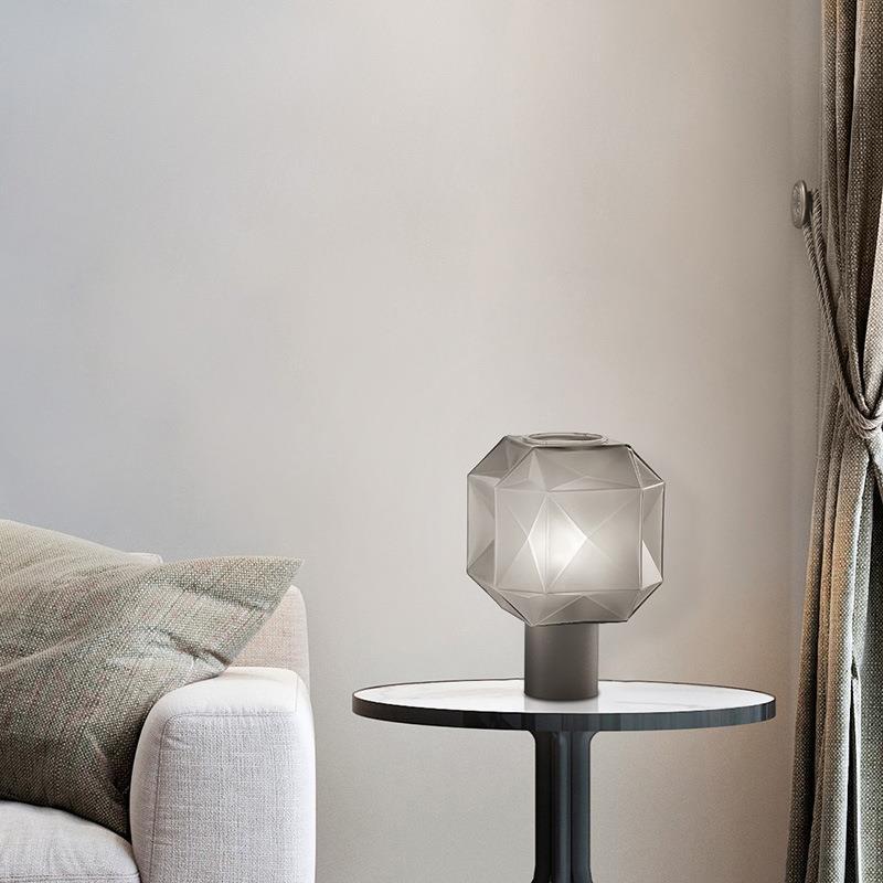 Geometric Glass Table Lamp