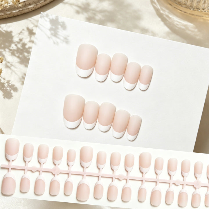 Premium French Tip Press-On Nail Set
