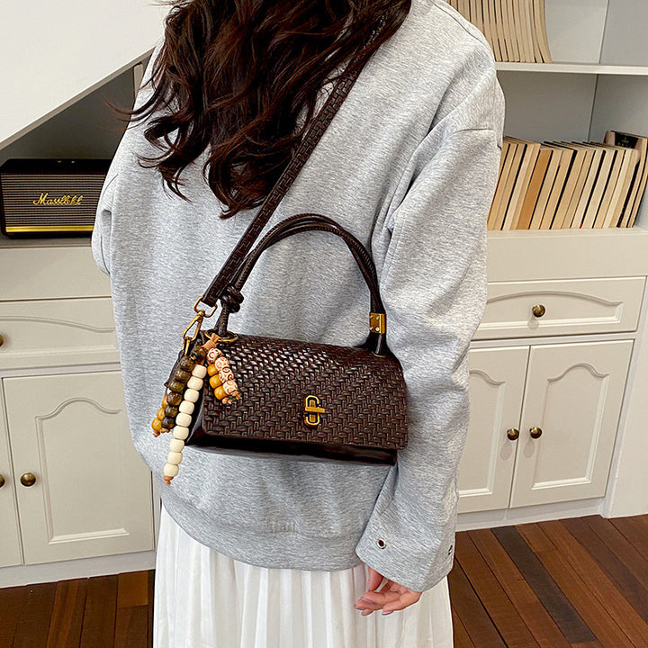 Woven Leather Handbag
