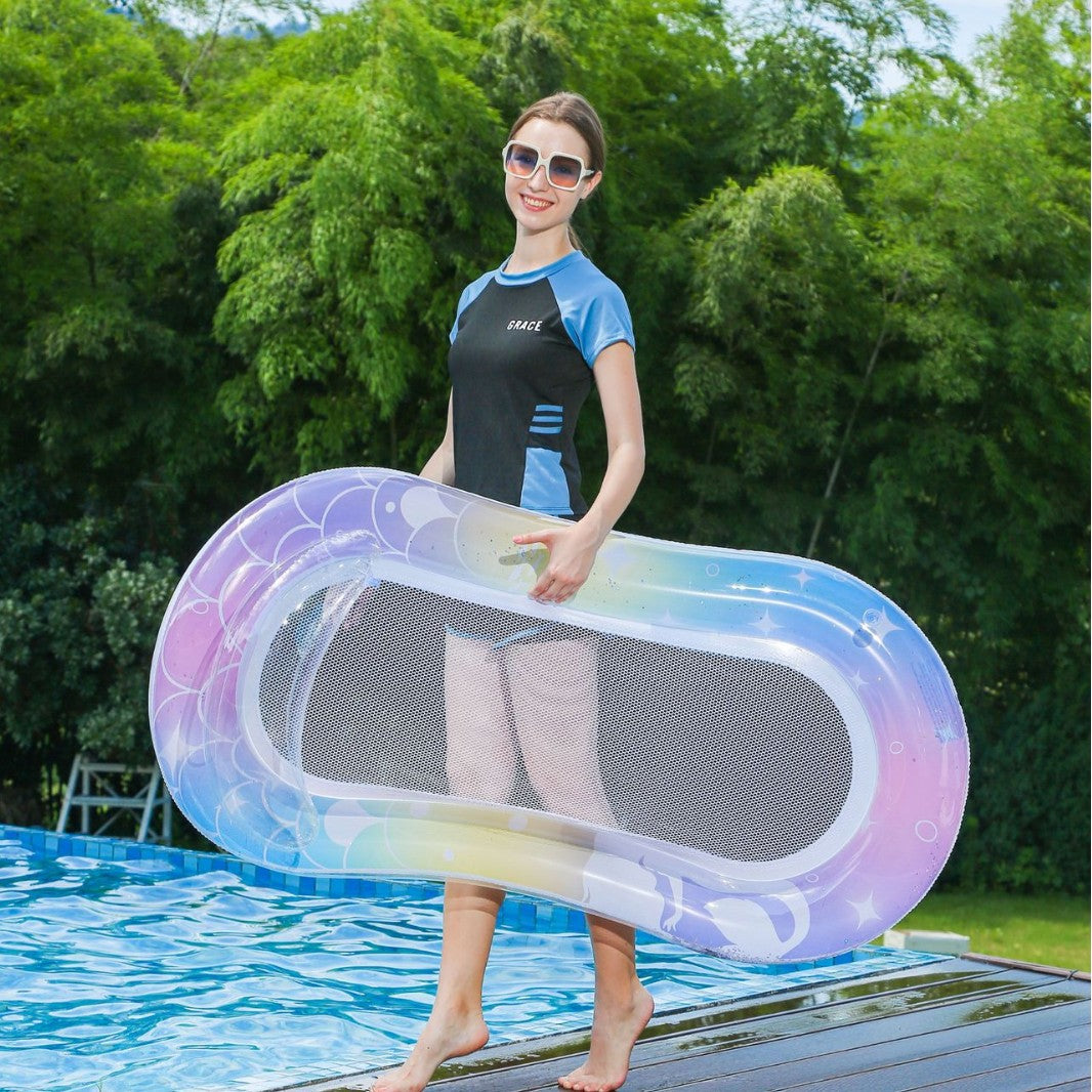 Women Inflatable Water Lounge with Mesh Surface Kalsten