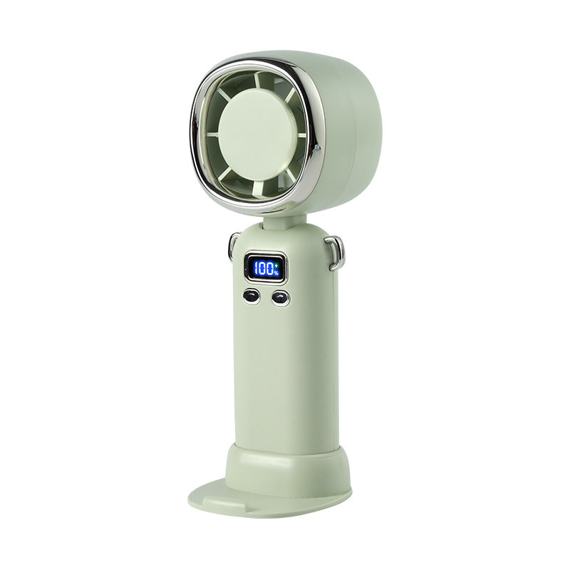 Women portable handheld fan with LCD display and powerful battery Kalsten