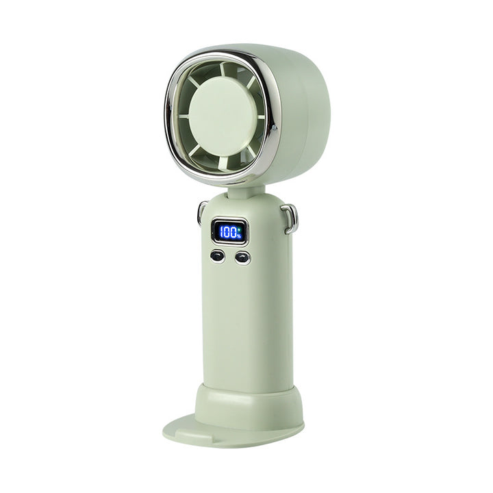 Women portable handheld fan with LCD display and powerful battery Kalsten
