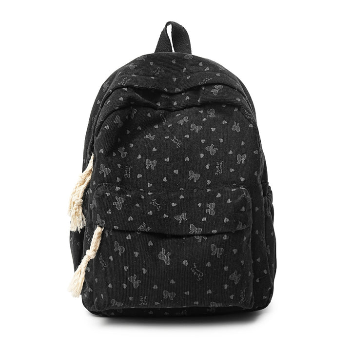 Backpack Made of High-Quality Cord with Playful Applications Kalsten