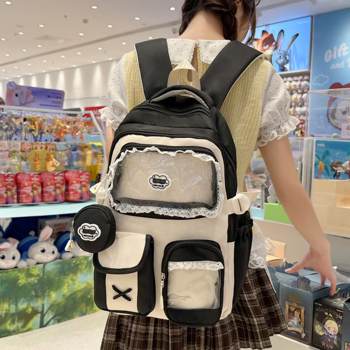 Cute Decorative Multi-Pocket Backpack Kalsten